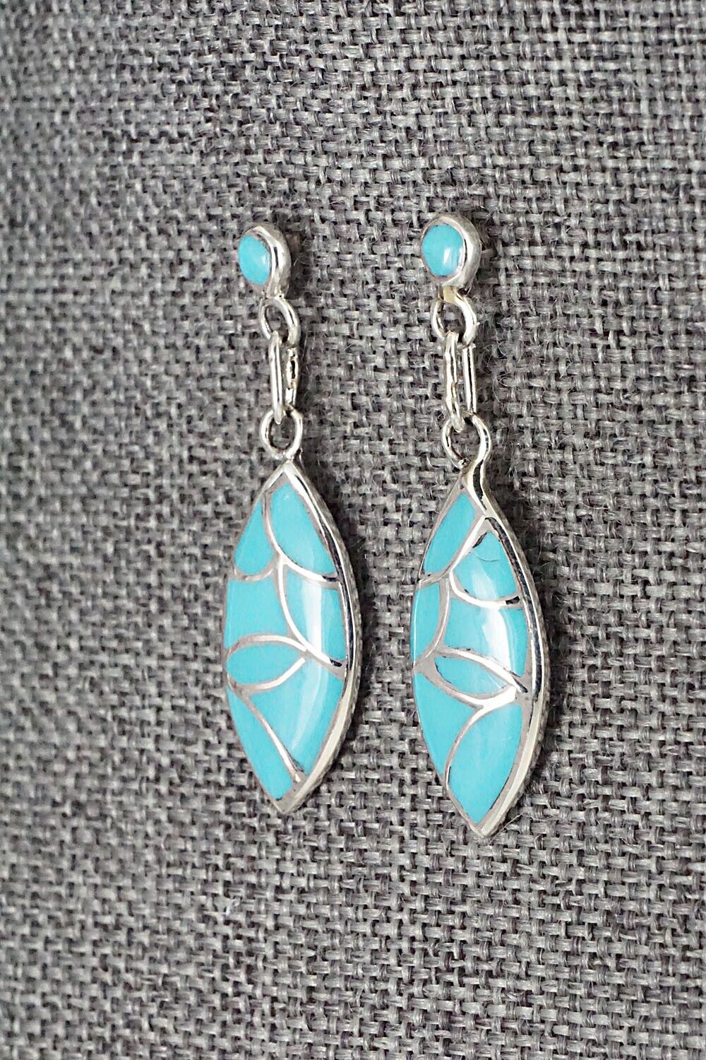 Turquoise & Sterling Silver Earrings - Orena Leekya