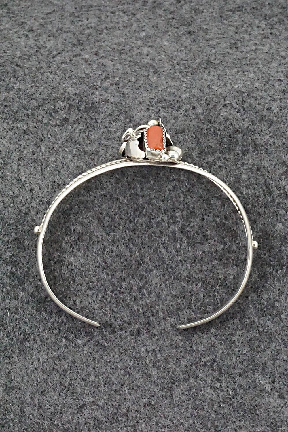 Coral & Sterling Silver Bracelet - Max Calladitto