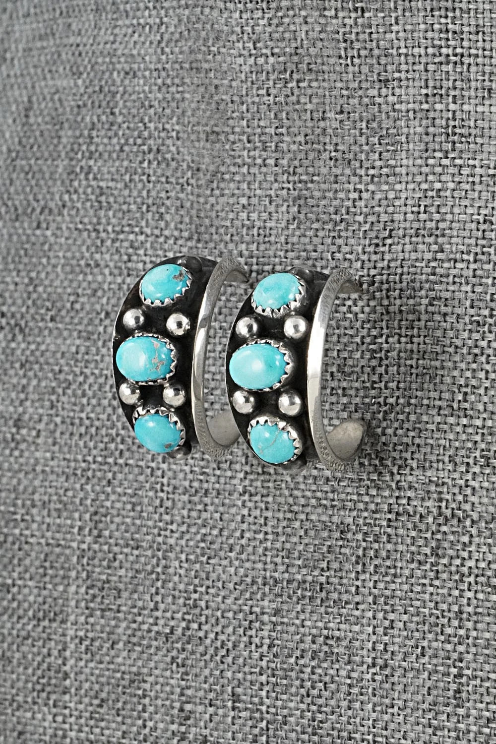 Turquoise & Sterling Silver Earrings - Paul Largo