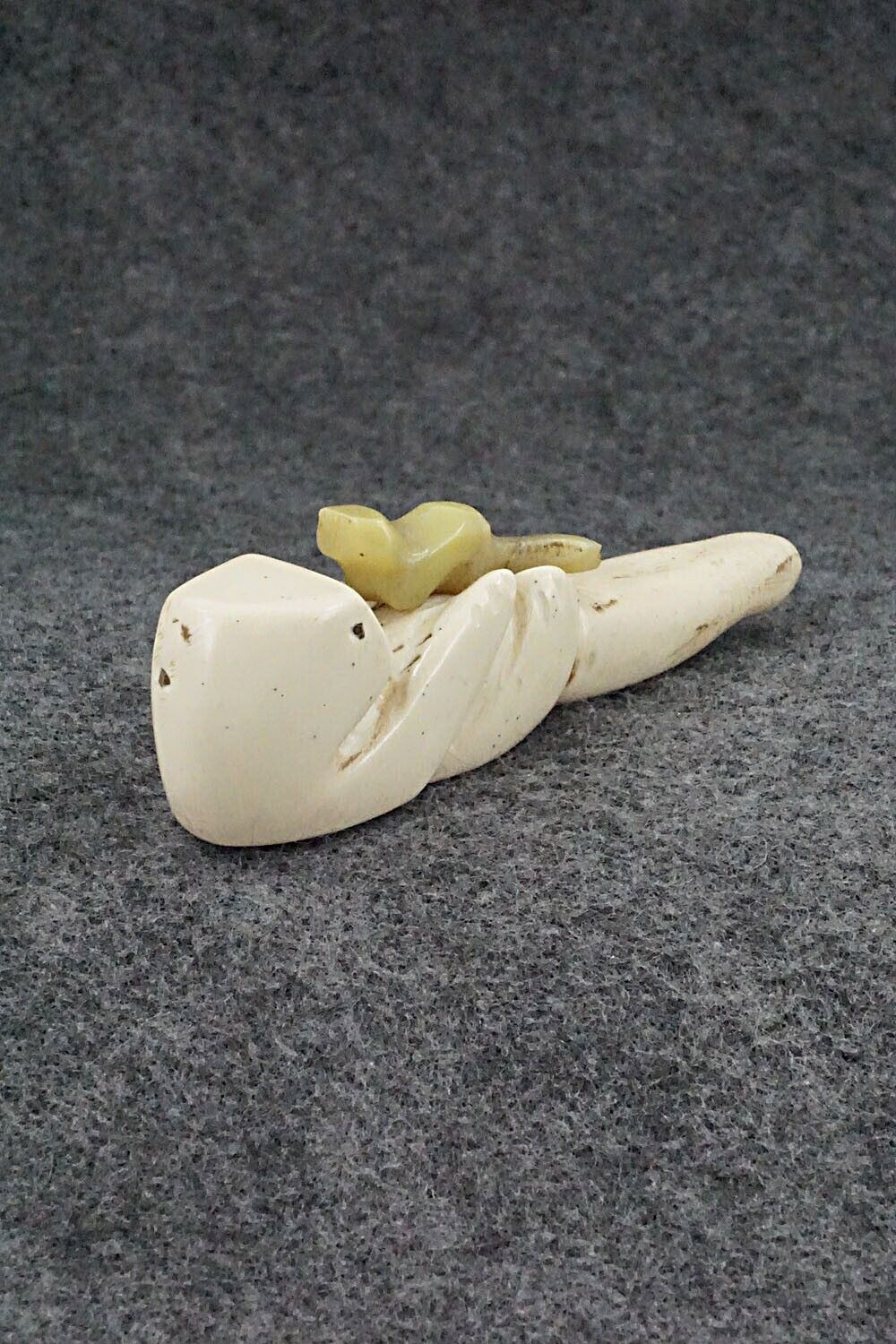Otter with Cub Zuni Fetish Carving - Justin Red Elk