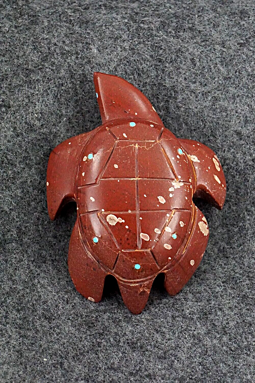 Sea Turtle Zuni Fetish Carving - Gilbert Lonjose