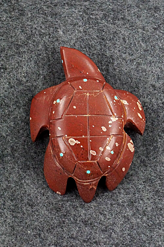 Sea Turtle Zuni Fetish Carving - Gilbert Lonjose