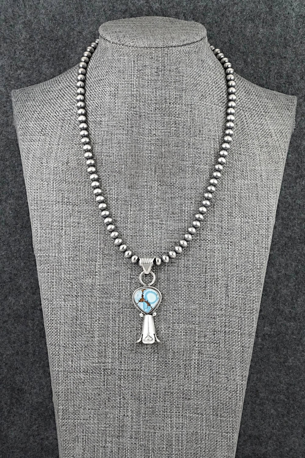Turquoise & Sterling Silver Necklace - Sharon McCarthy