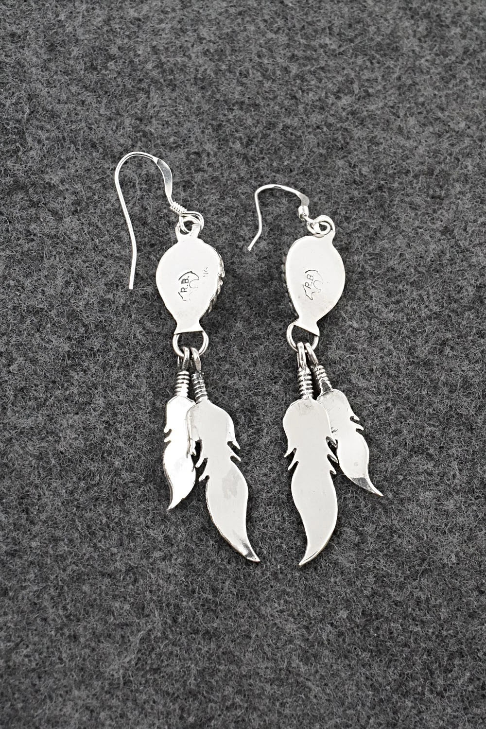Turquoise & Sterling Silver Earrings - Isabelle Yazzie
