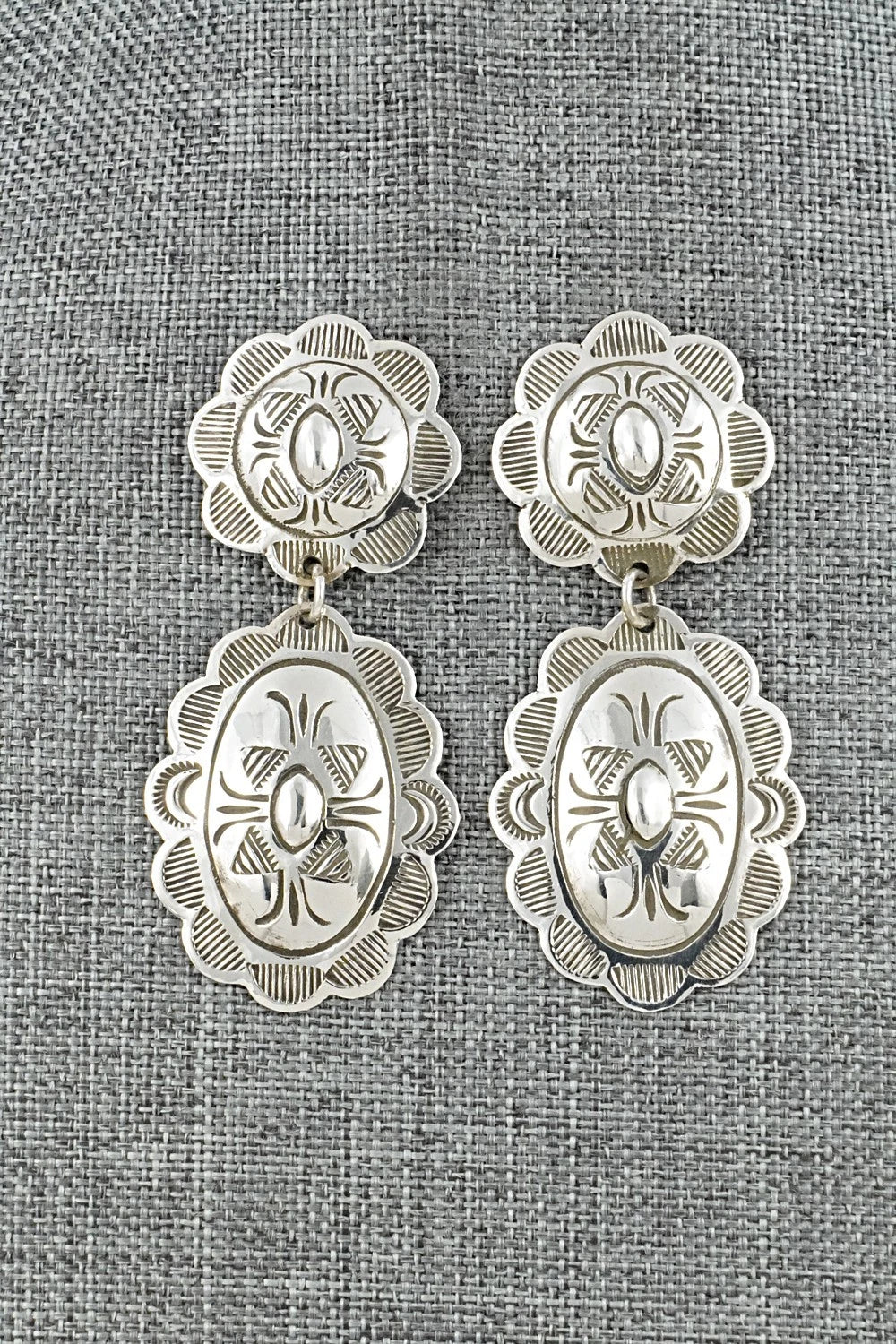 Sterling Silver Earrings - Bertha Begay
