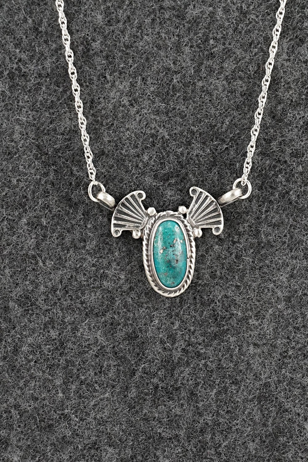 Turquoise & Sterling Silver Necklace - Verley Betone