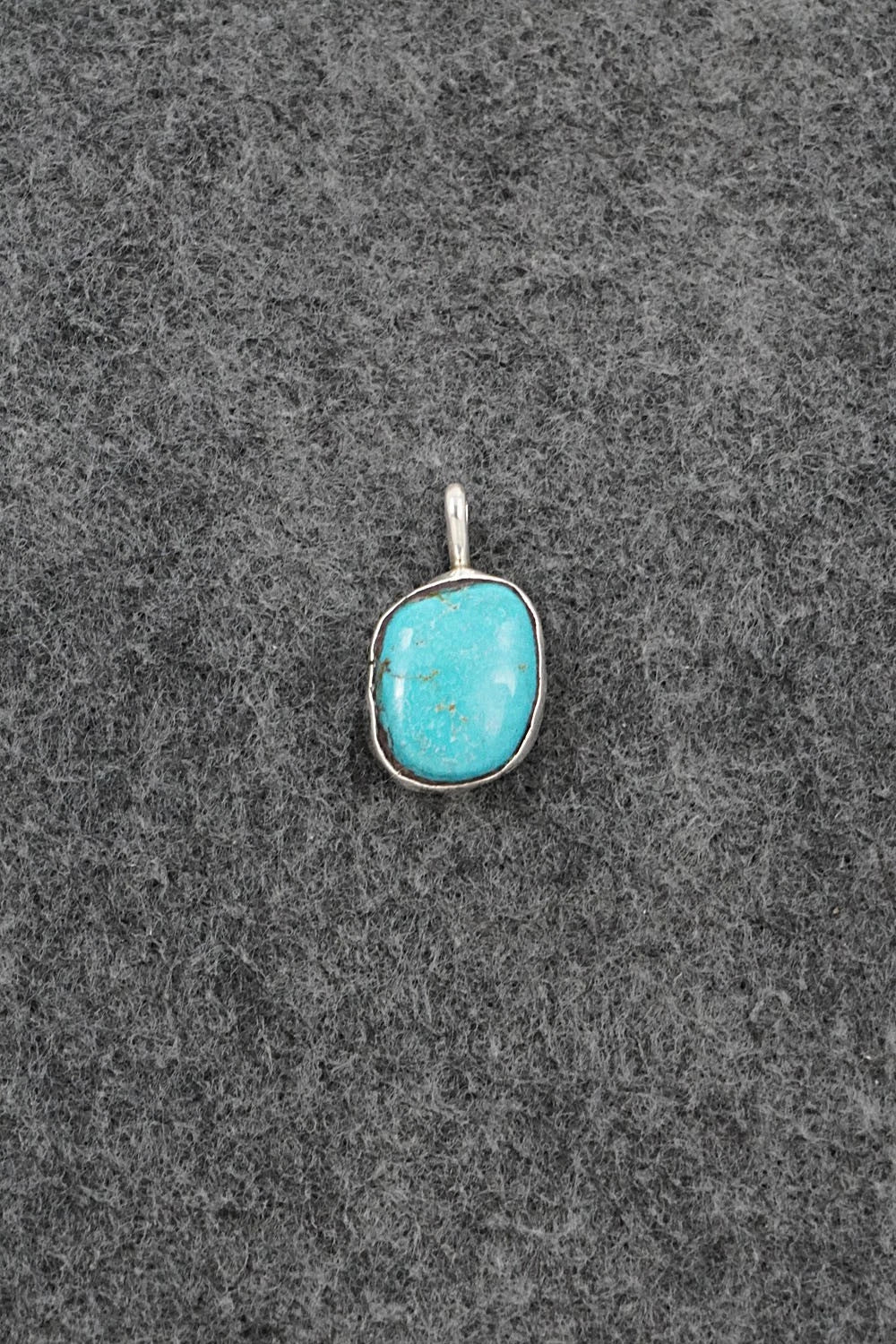 Turquoise & Sterling Silver Pendant - Ernest Hawthorne
