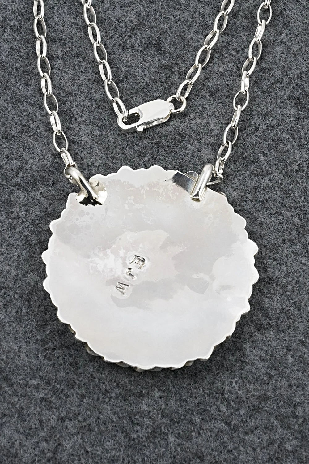 Turquoise & Sterling Silver Necklace - Eunise Wilson