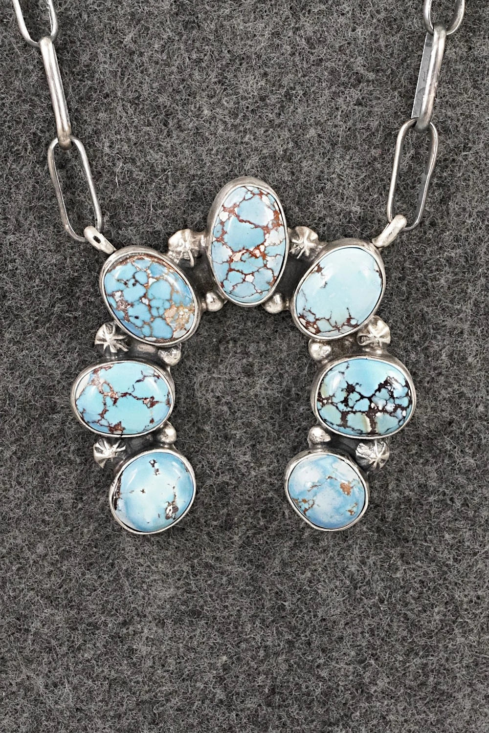 Turquoise & Sterling Silver Necklace - Darrin Livingston