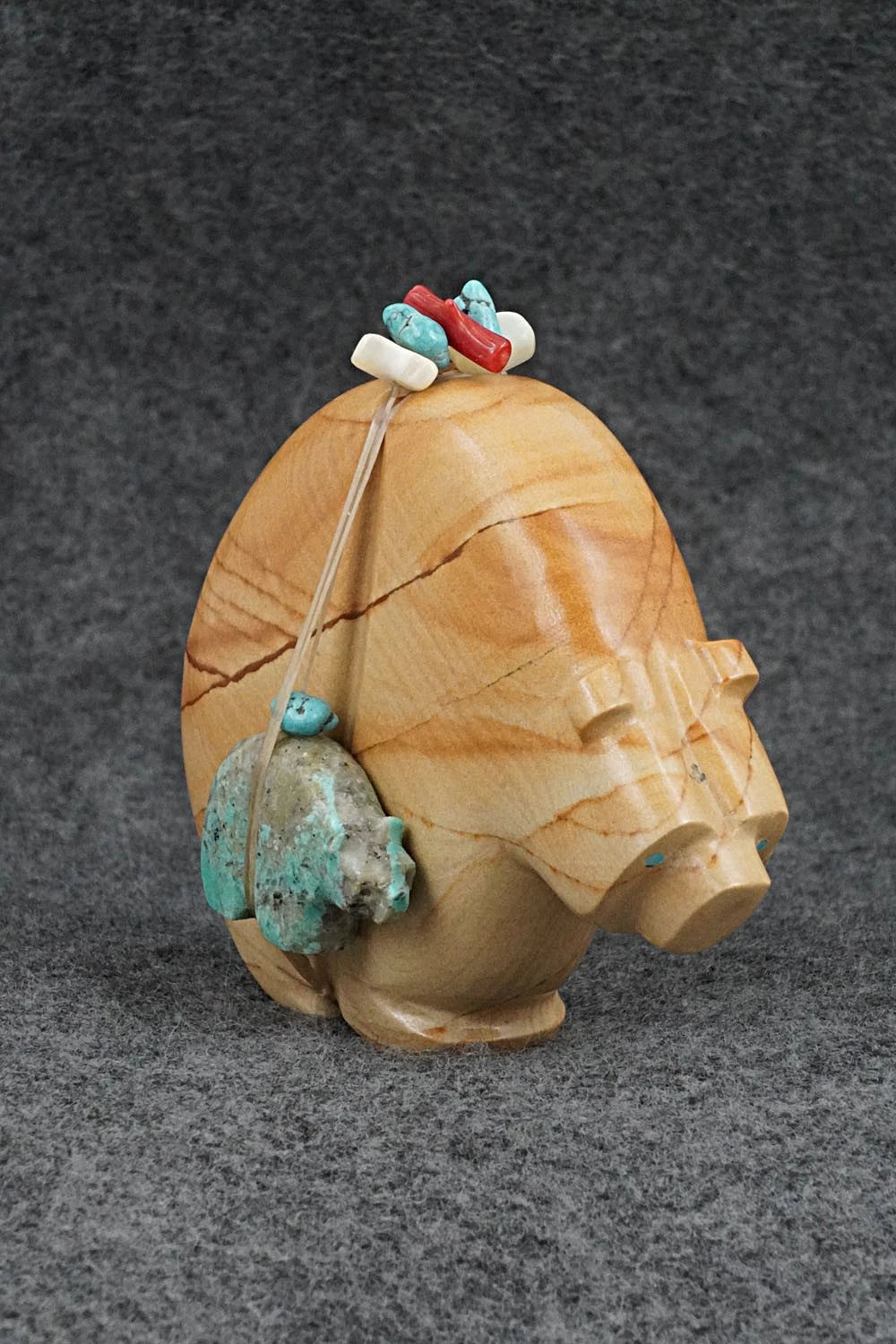 Bear with Cub Zuni Fetish Carving - Paulette & Farlan Quam