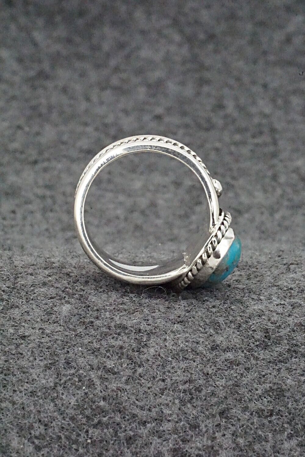 Turquoise & Sterling Silver Ring - Thomas Yazzie - Size 8