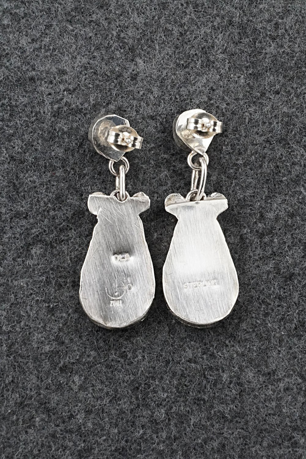 Multi Stone Inlay & Sterling Silver Earrings - Ola Eriacho