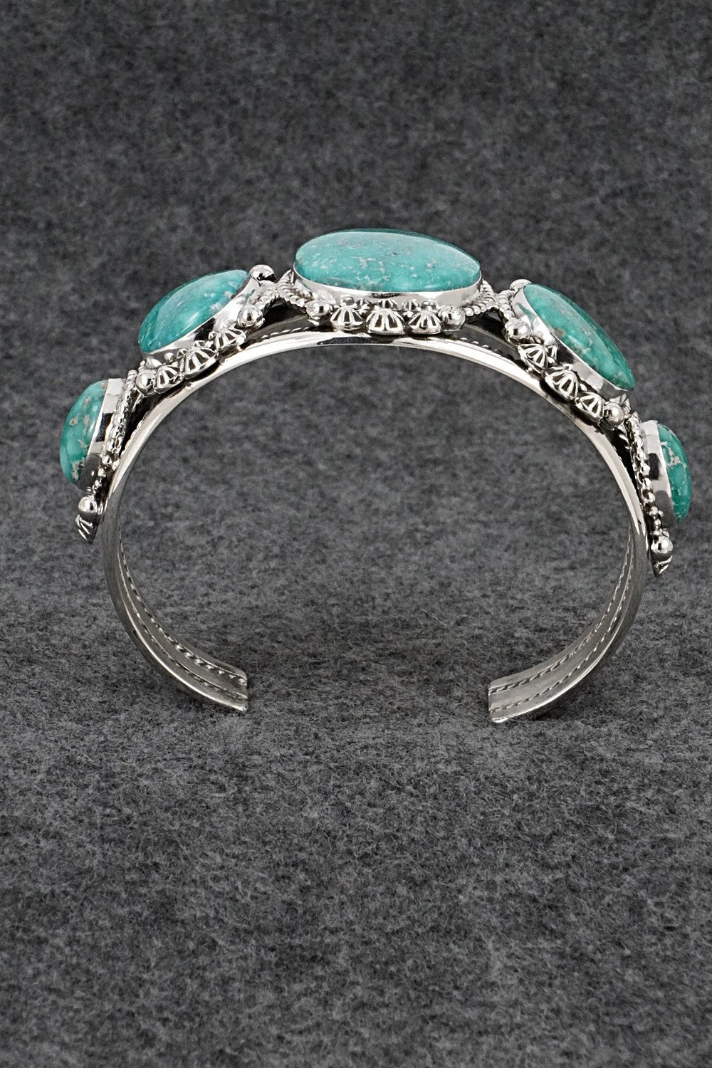 Turquoise & Sterling Silver Bracelet - Ella Linkin