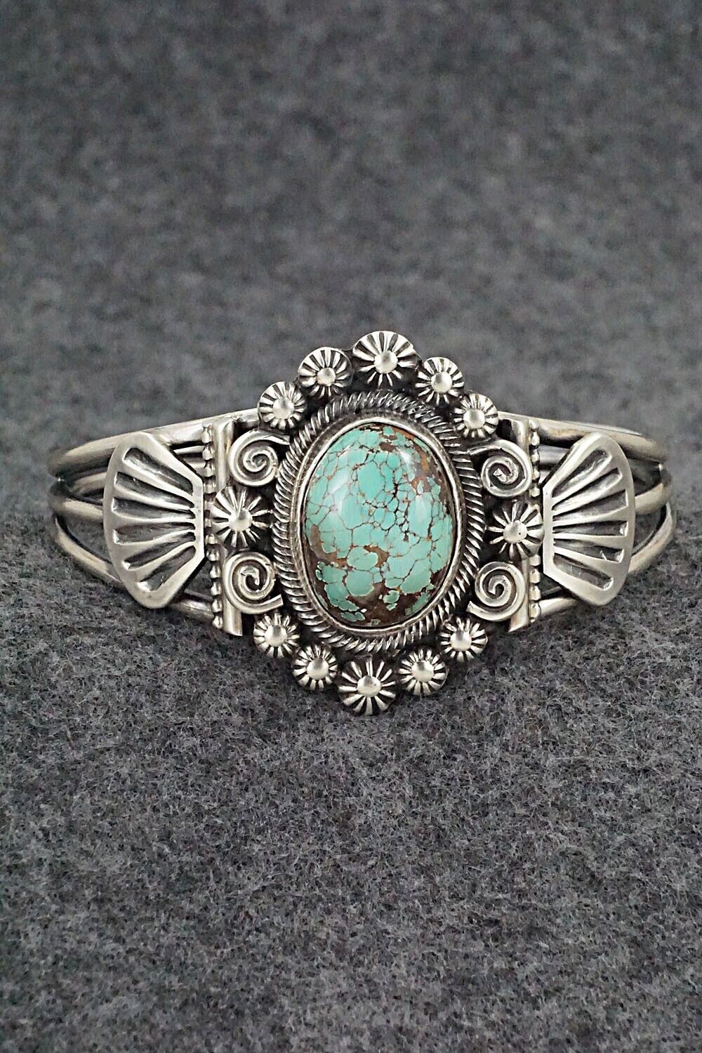 Turquoise & Sterling Silver Bracelet - Leon Martinez