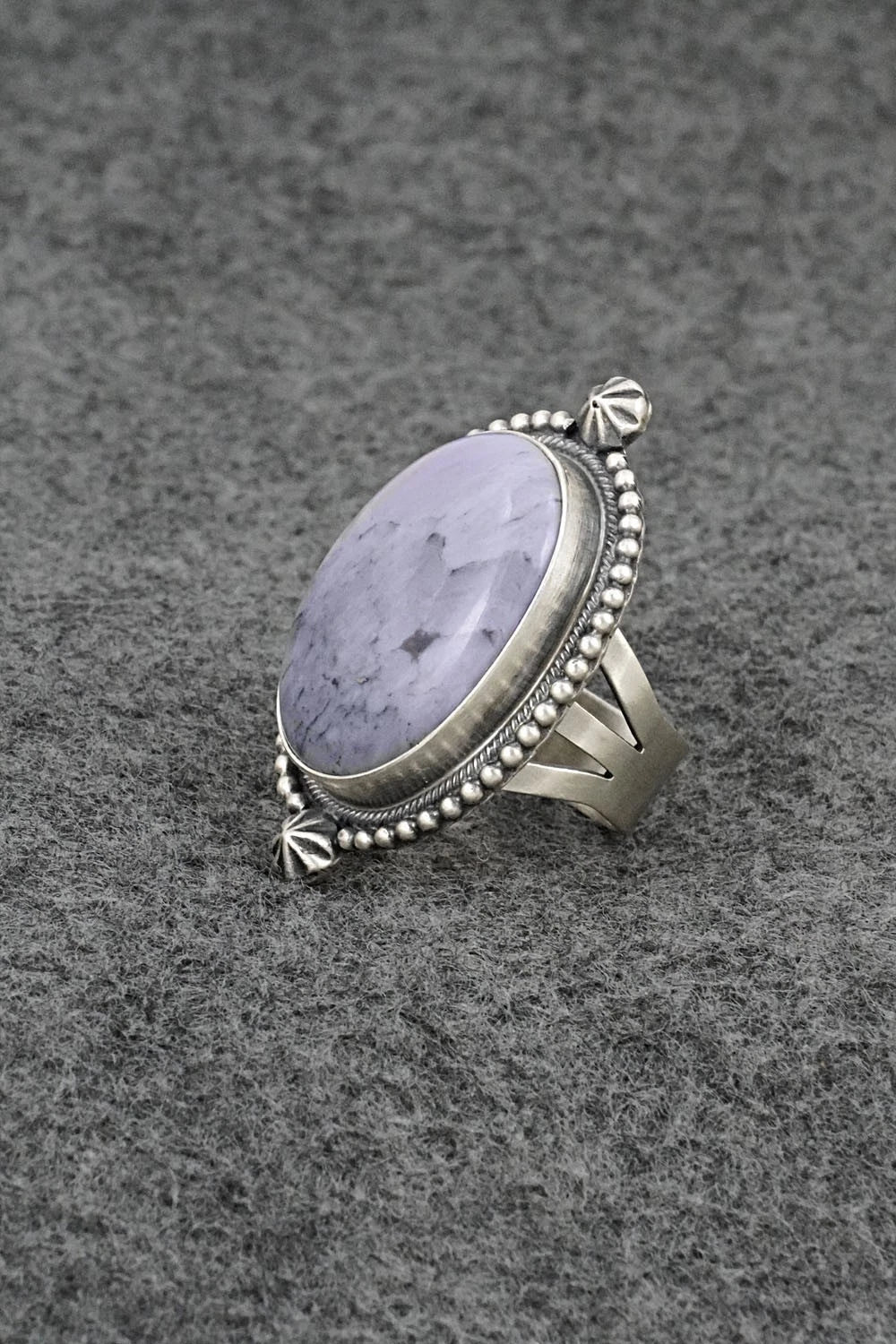 Morado & Sterling Silver Ring - Darrin Livingston - Size 6.5
