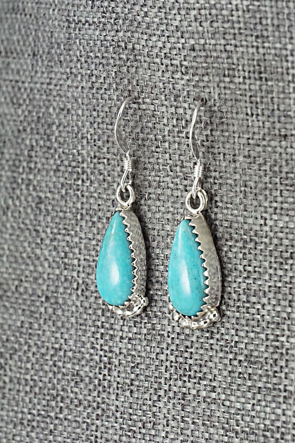 Turquoise & Sterling Silver Earrings - Emery Spencer