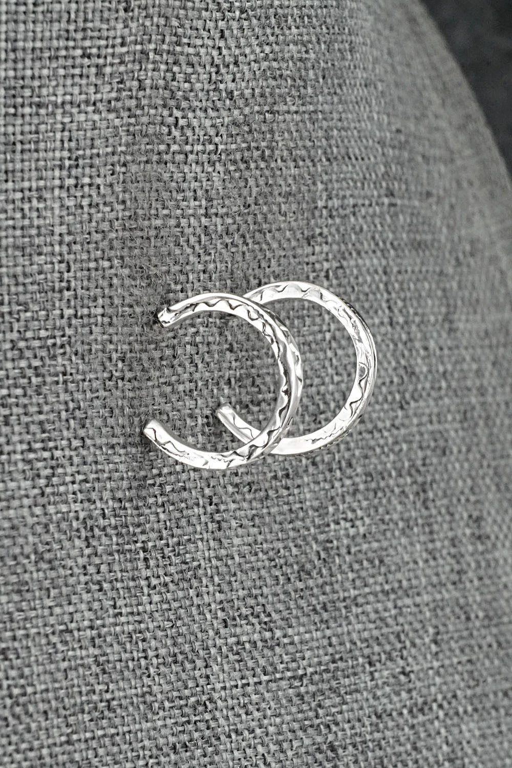 Sterling Silver Hoop Earrings - Elaine Tahe