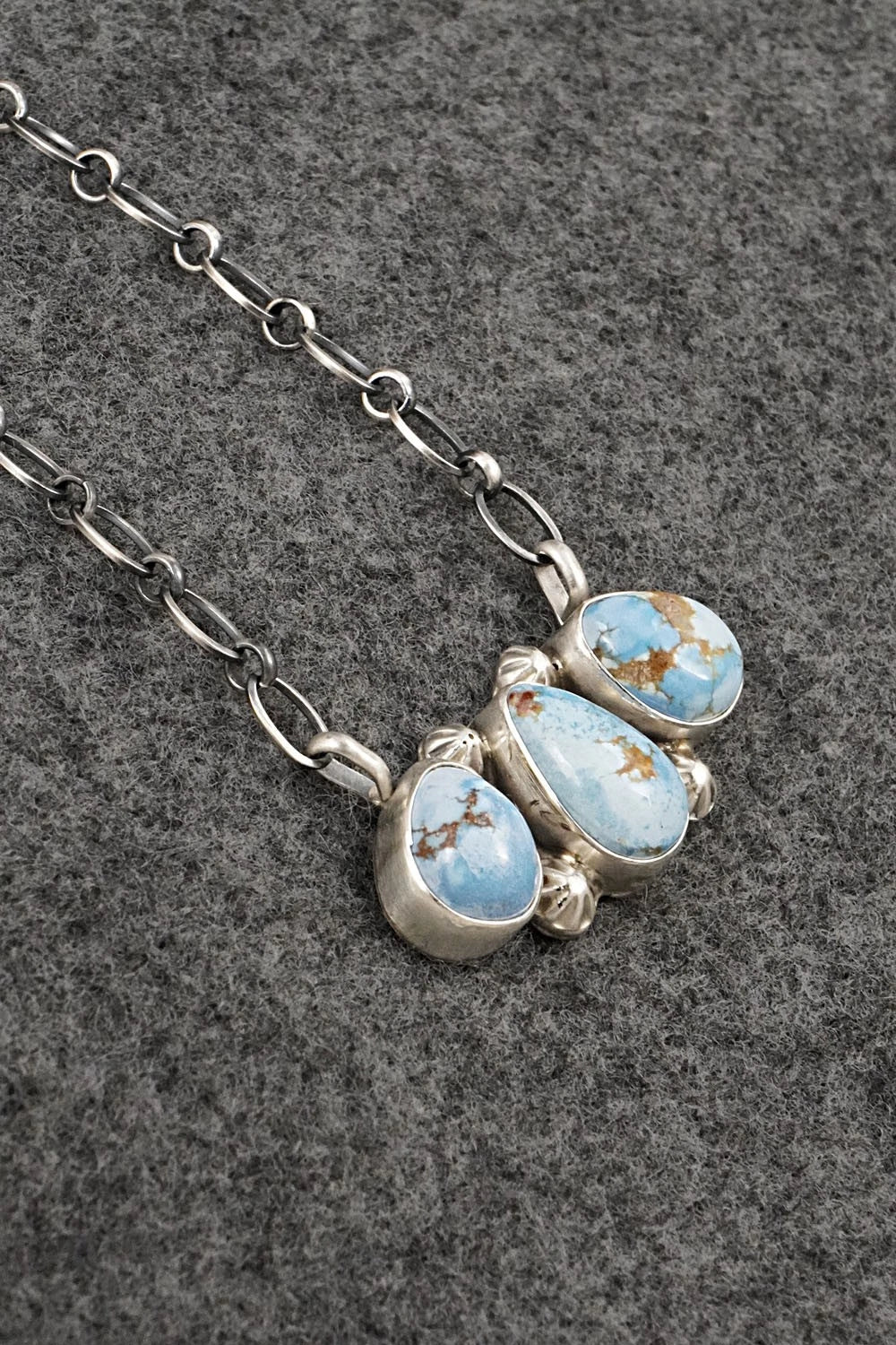 Turquoise & Sterling Silver Necklace - Kathleen Livingston