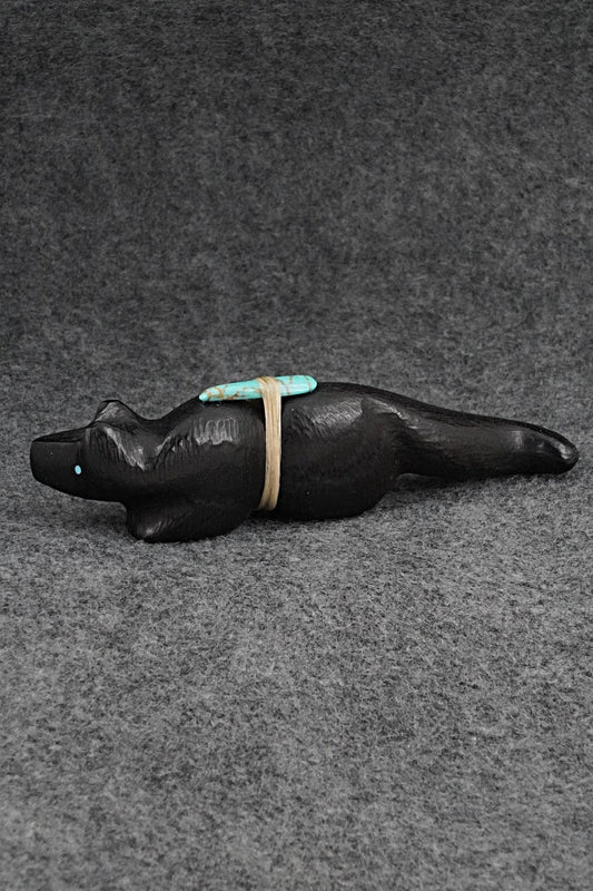 Mountain Lion Zuni Fetish Carving - Herb Halate