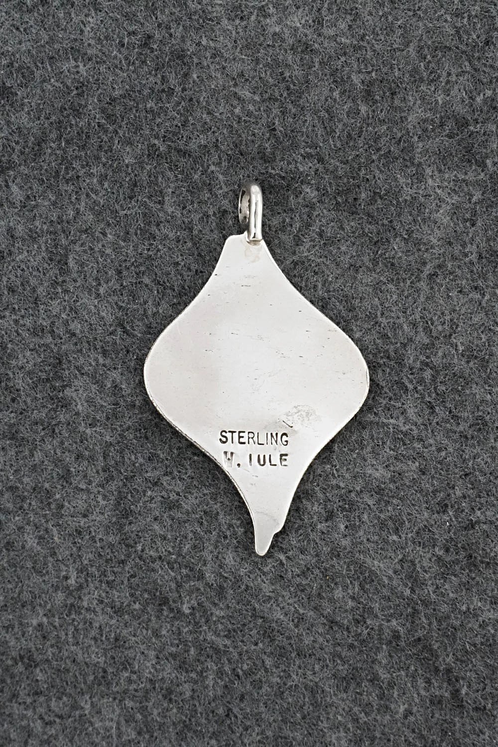 Turquoise & Sterling Silver Pendant - Wilbur Iule