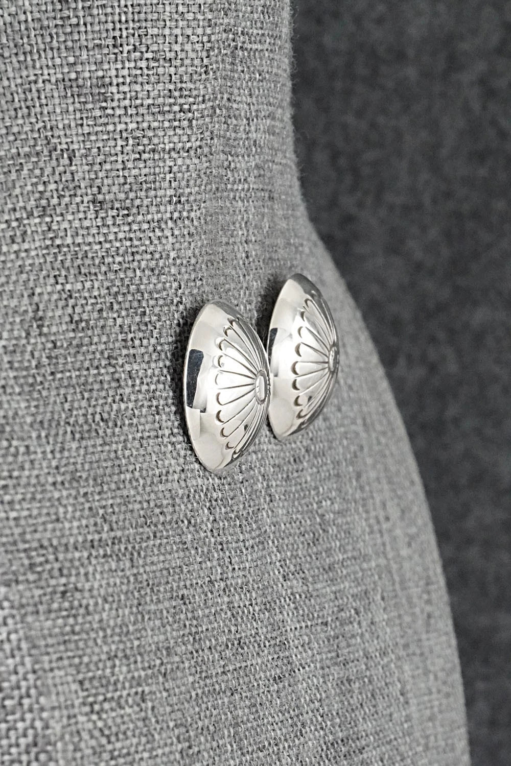 Sterling Silver Earrings - Marie Yazzie