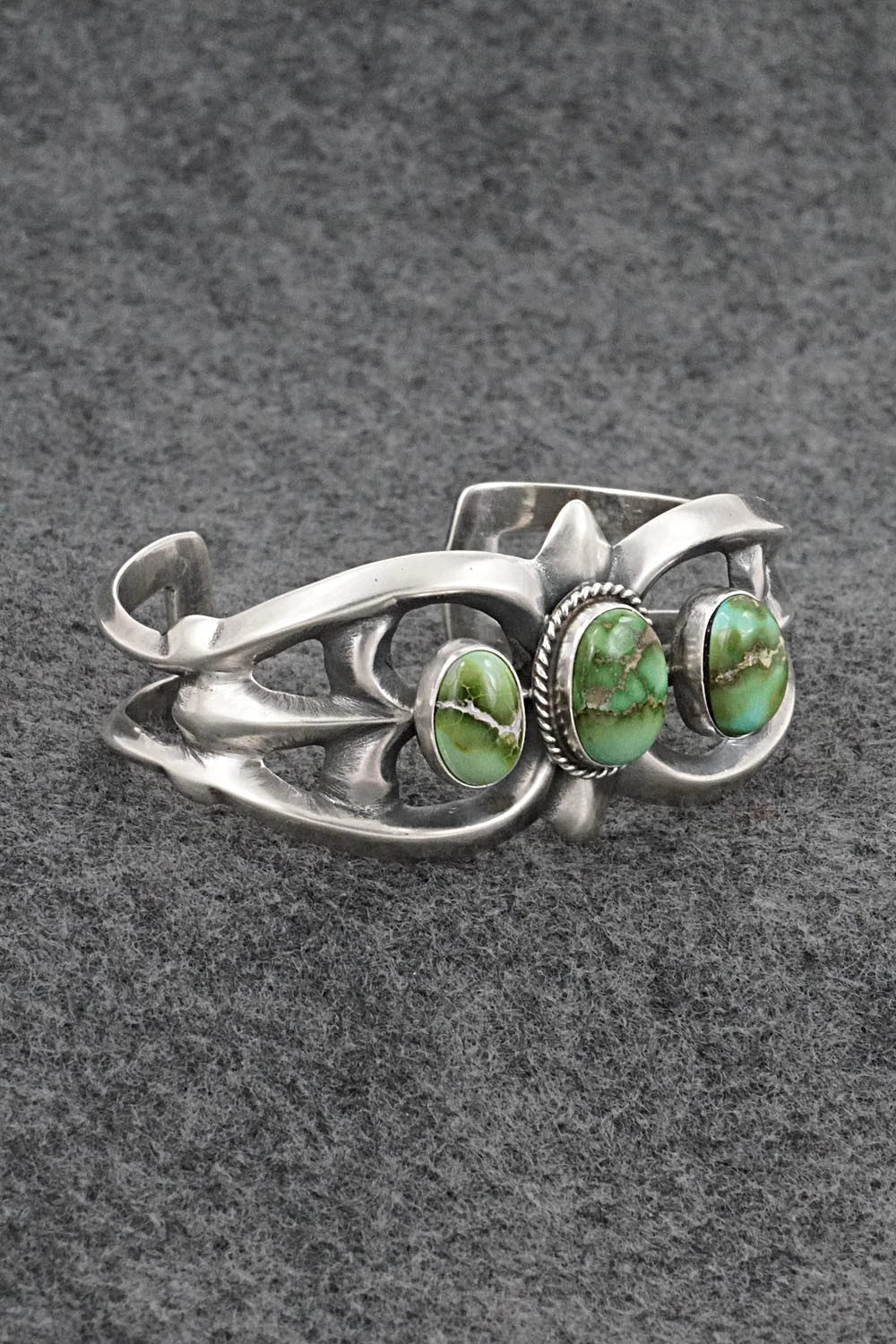 Turquoise & Sterling Silver Bracelet - Eugene Gruber