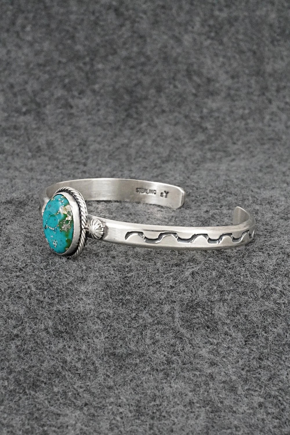 Turquoise & Sterling Silver Bracelet - Samuel Yellowhair