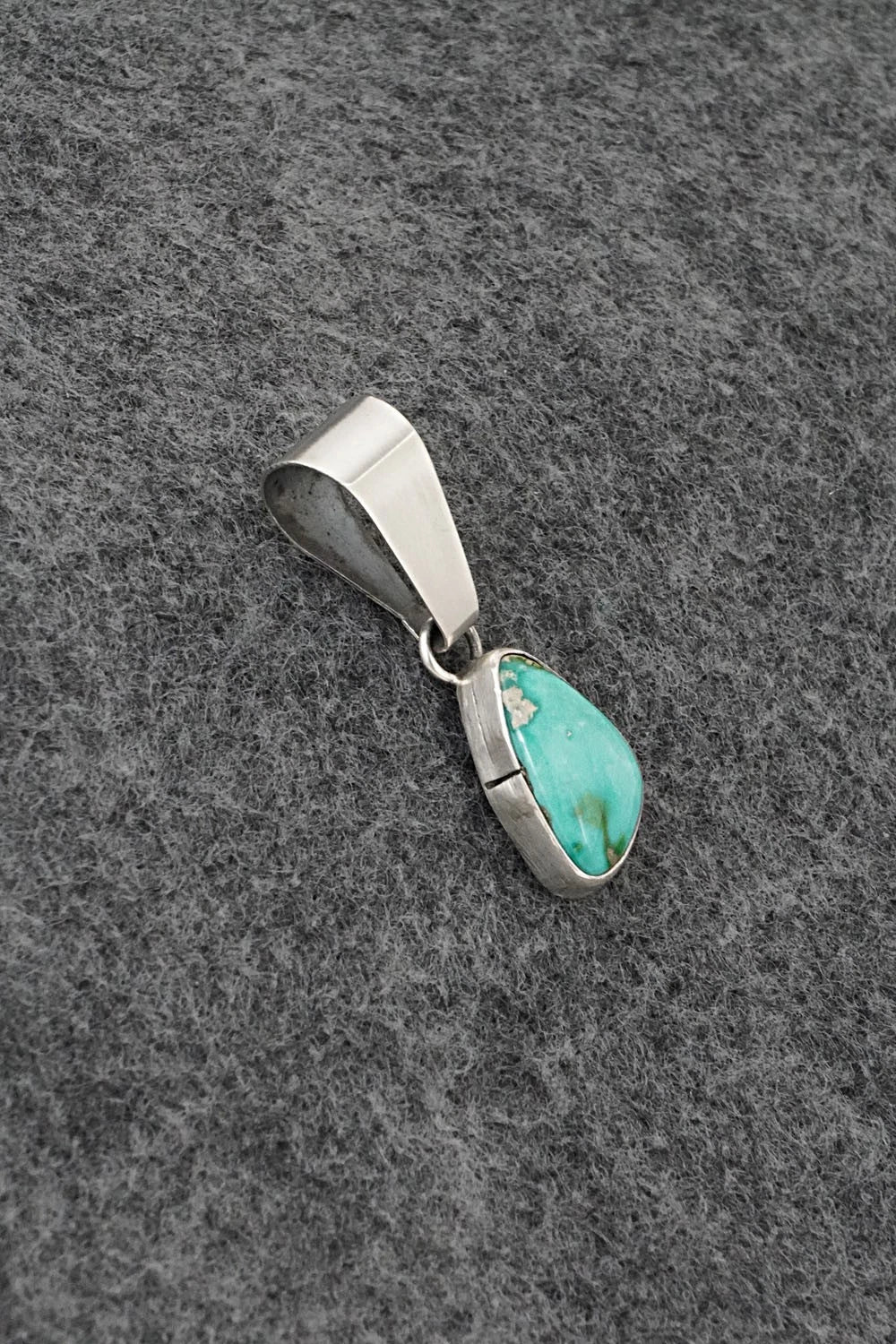 Turquoise & Sterling Silver Pendant - Rosemary Saunders