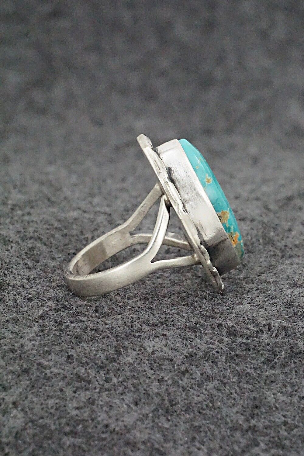 Turquoise & Sterling Silver Ring - Randy Boyd - Size 6.75