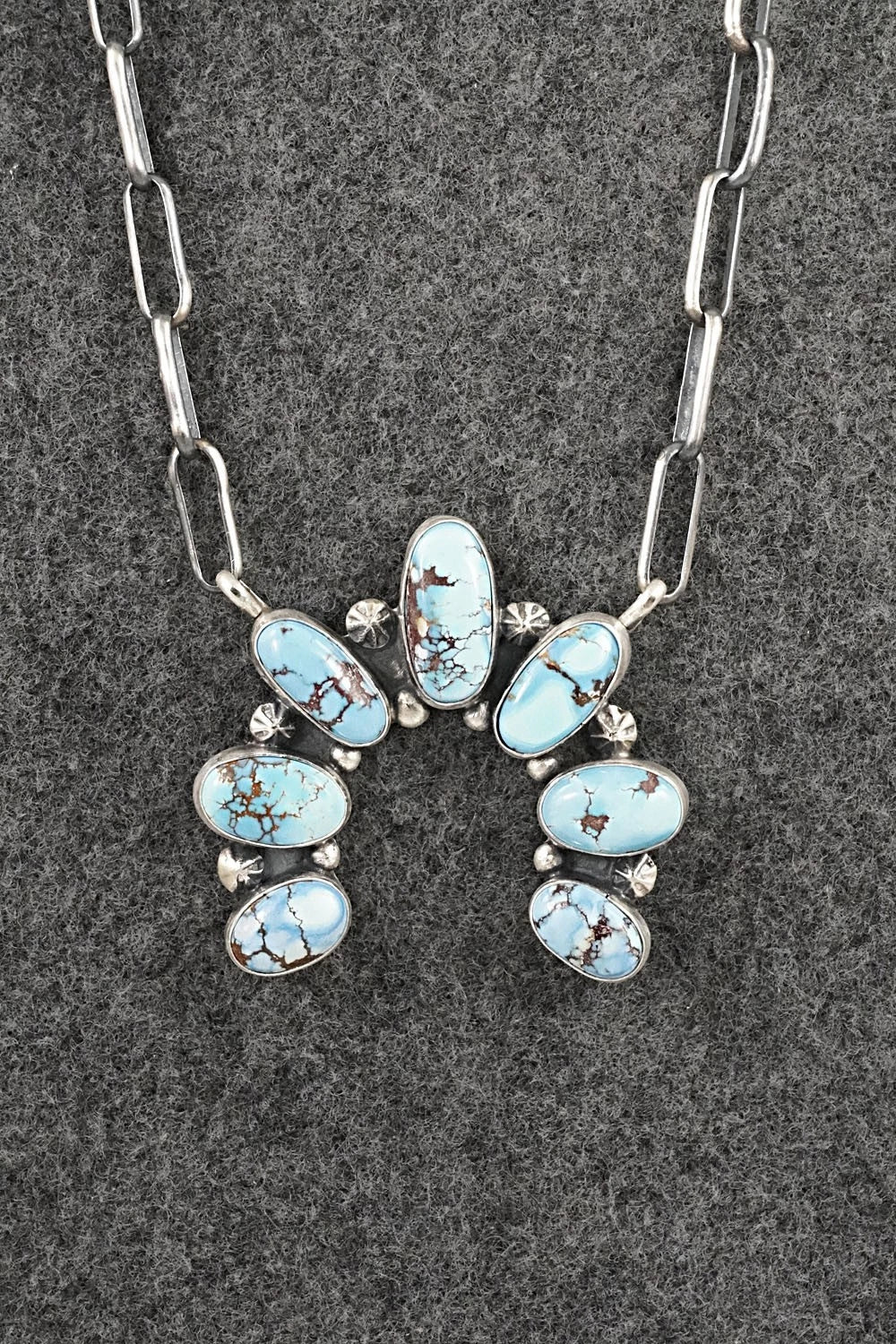 Turquoise & Sterling Silver Necklace - Darrin Livingston