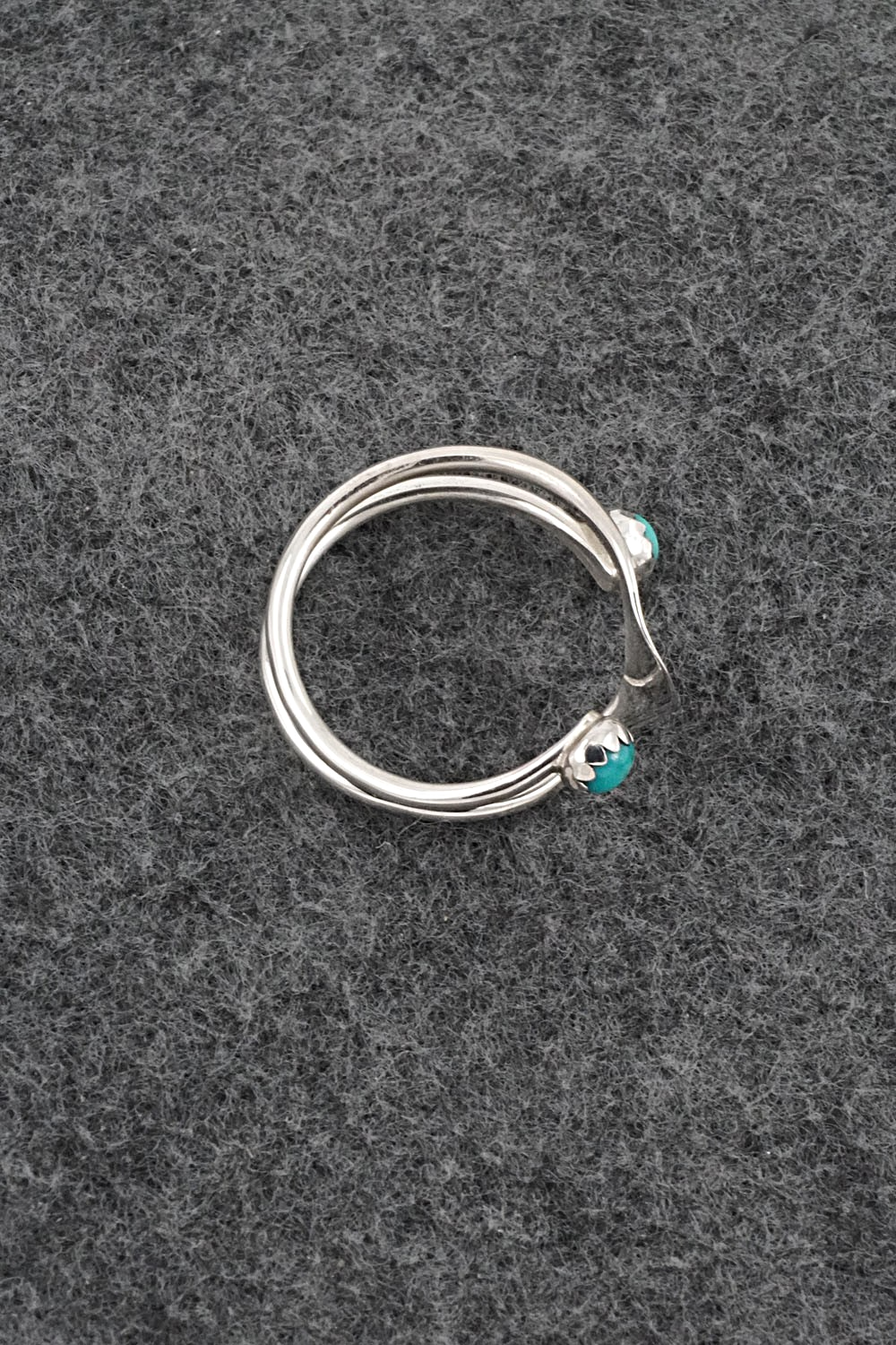 Turquoise & Sterling Silver Ring - Gerald Skeets - Size 10