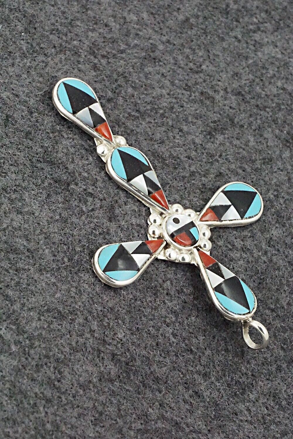 Multi-Stone & Sterling Silver Pendant - Florency Lucio
