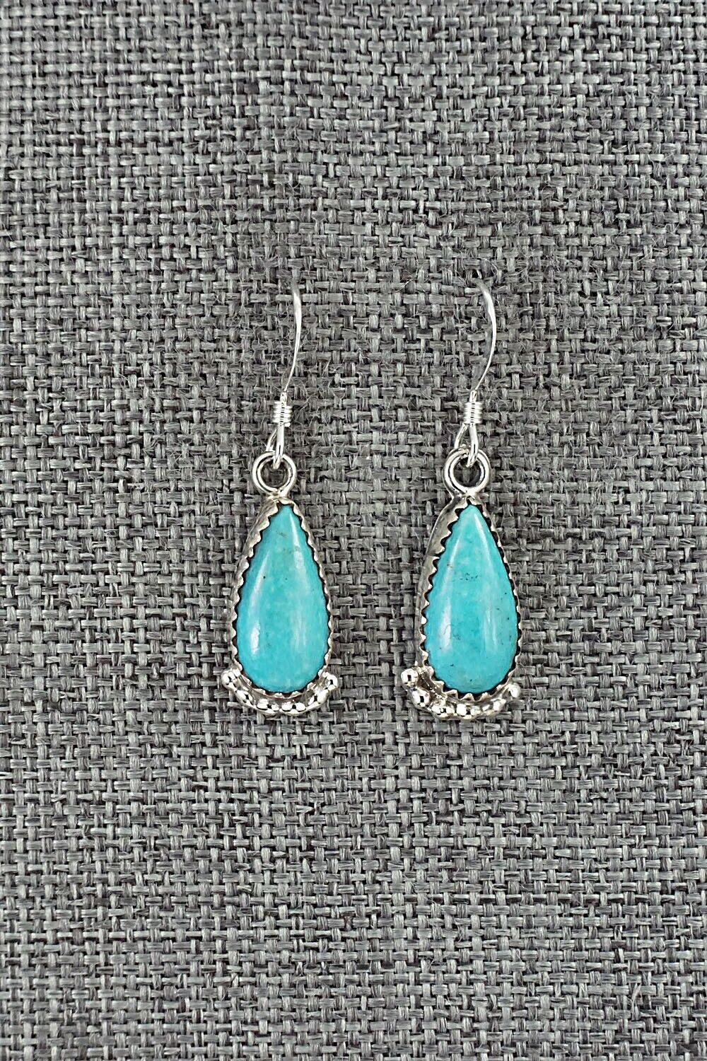 Turquoise & Sterling Silver Earrings - Emery Spencer