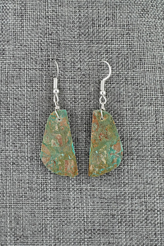 Turquoise & Sterling Silver Earrings - Tammy Nolcot