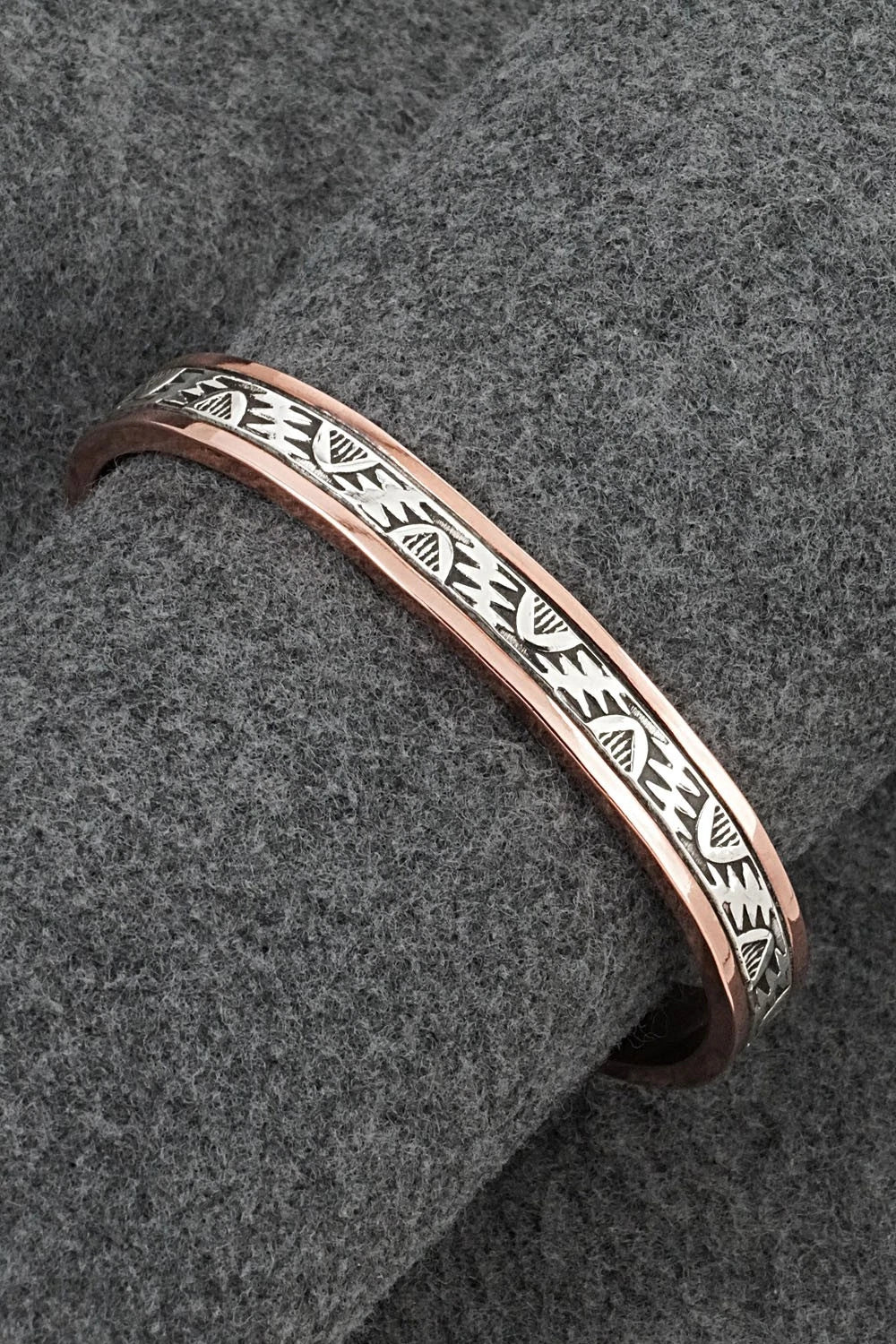 Copper & Sterling Silver Bracelet - Wylie Secatero