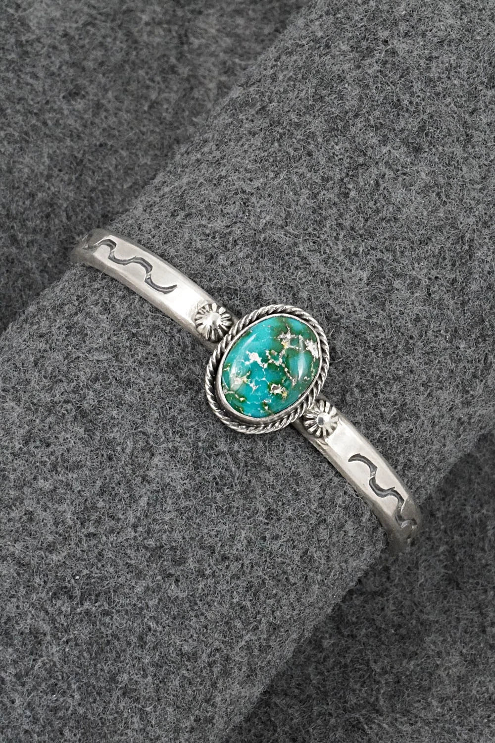 Turquoise & Sterling Silver Bracelet - Samuel Yellowhair