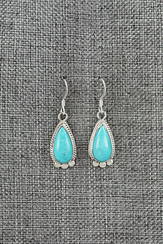 Turquoise and Sterling Silver Earrings - Sharon McCarthy