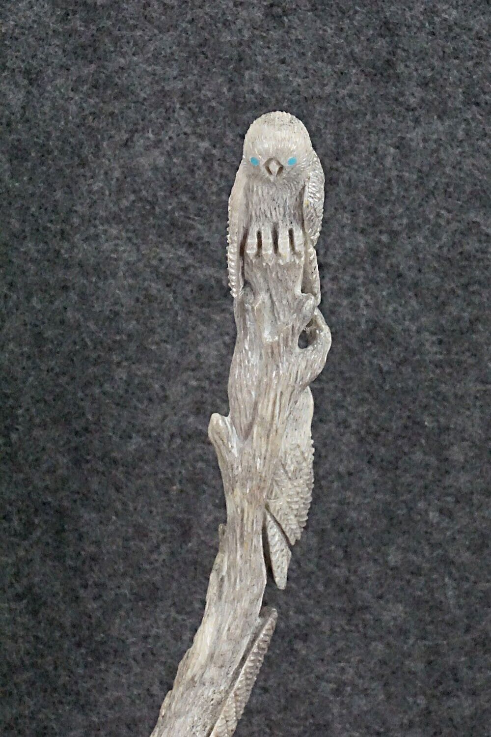 Owls Nesting Zuni Fetish Carving - Destry Siutza
