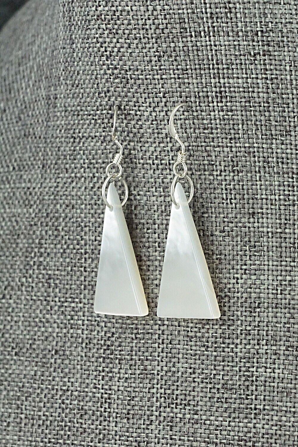 Mother of Pearl & Sterling Silver Earrings - Jesus Espino