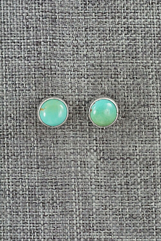 Turquoise & Sterling Silver Earrings - Marco Begaye