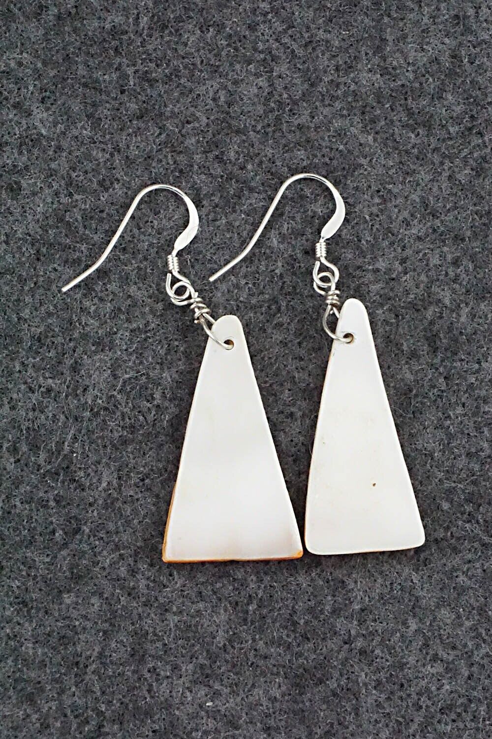 Spiny Oyster & Sterling Silver Earrings - Louise Joe