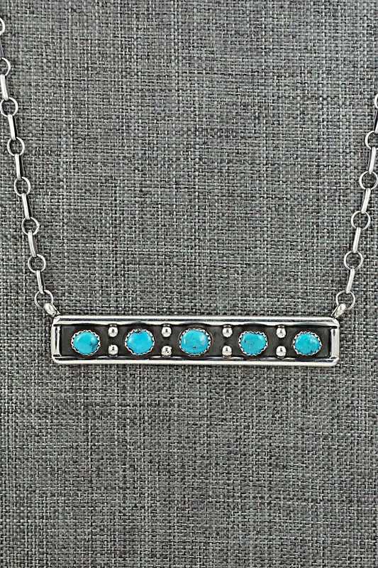 Turquoise & Sterling Silver Necklace - Paul Largo