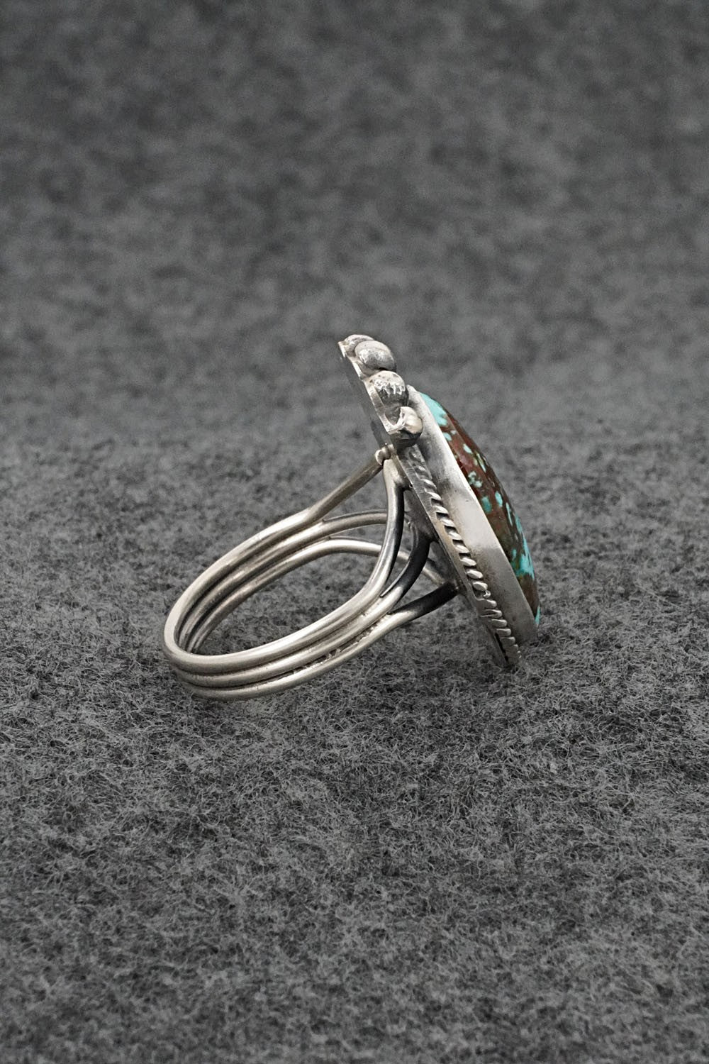 Turquoise & Sterling Silver Ring - Rena Begay - Size 8