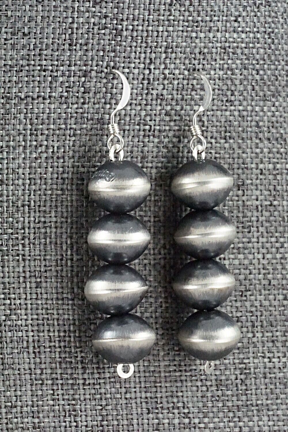 Sterling Silver Navajo Pearl Earrings - Preston Haley
