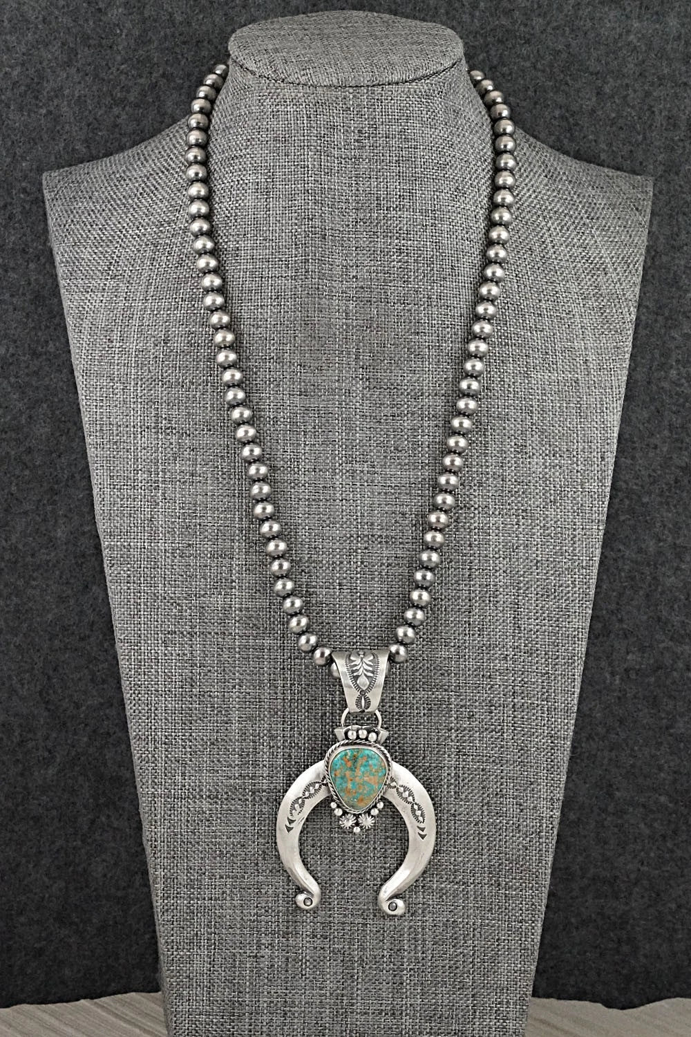 Turquoise & Sterling Silver Necklace - Samuel Yellowhair