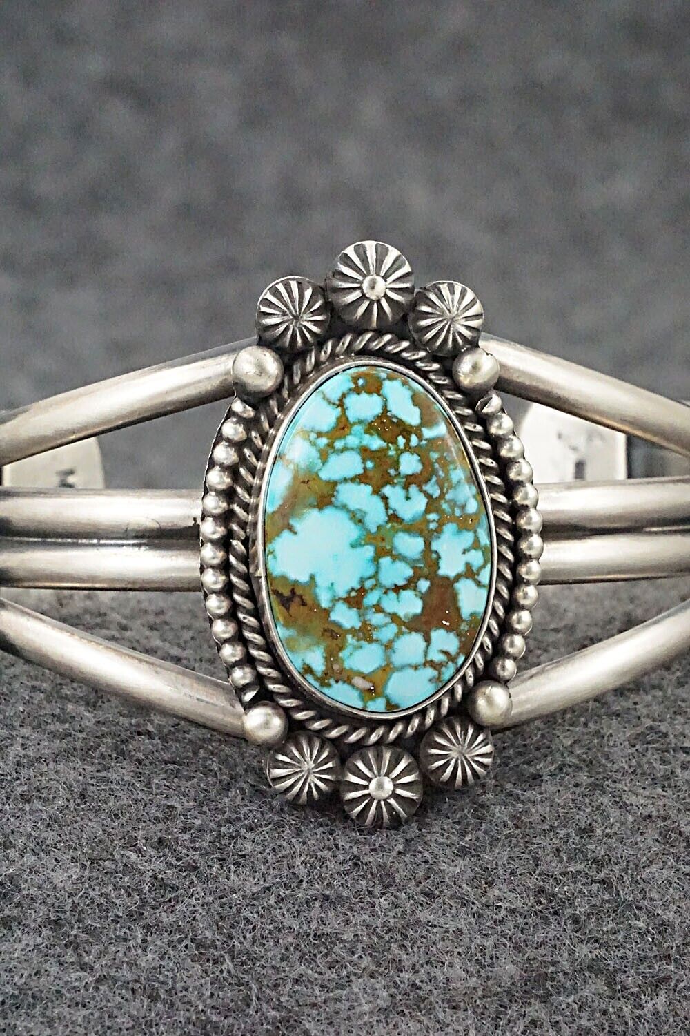 Turquoise & Sterling Silver Bracelet - Michael Calladitto