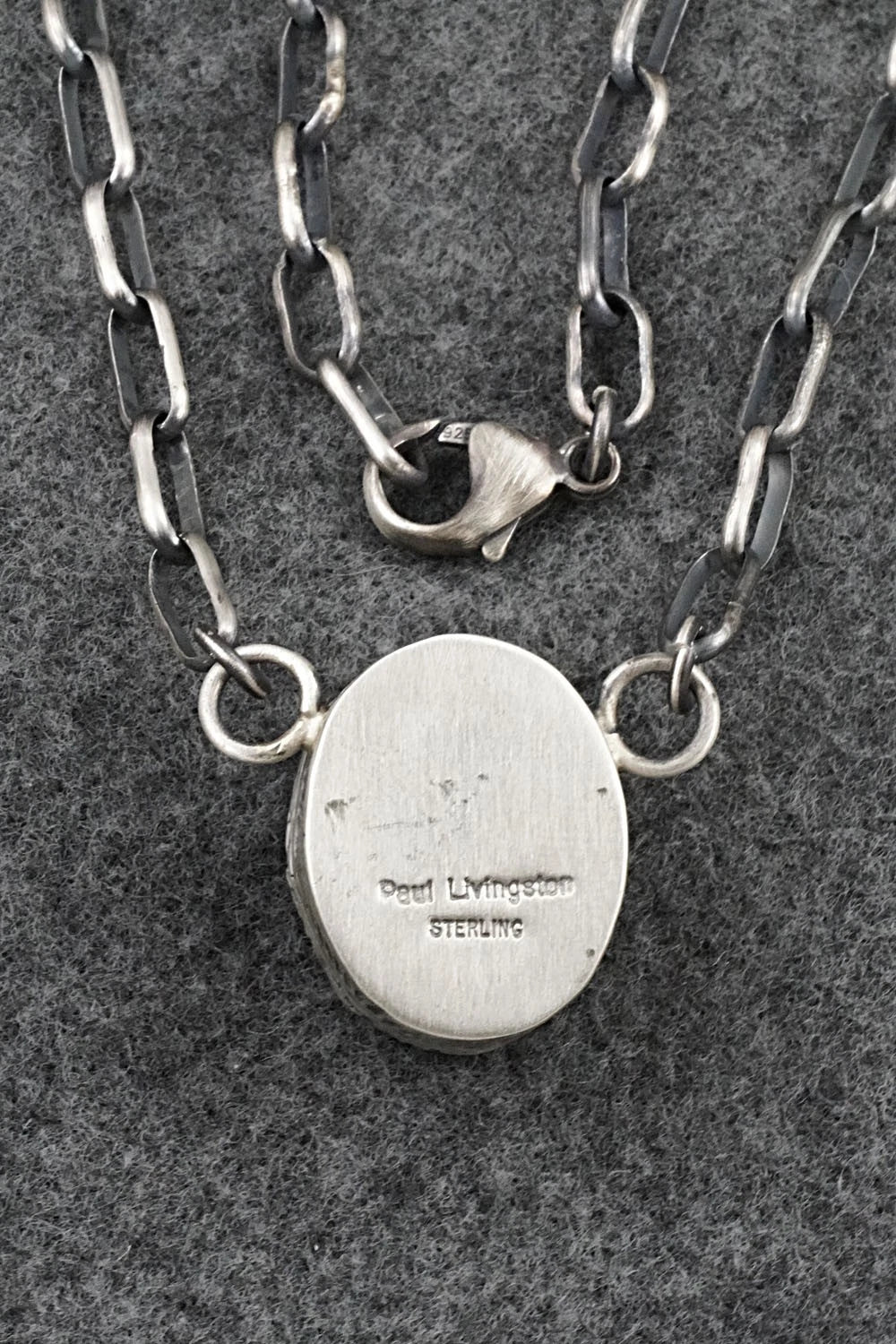 Turquoise & Sterling Silver Necklace - Paul Livingston