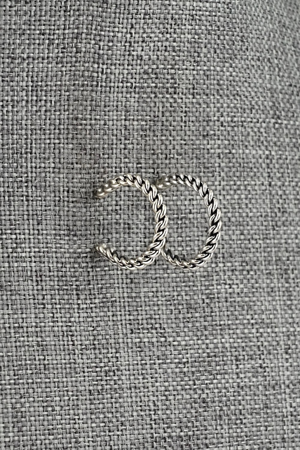 Sterling Silver Hoop Earrings - Elaine Tahe