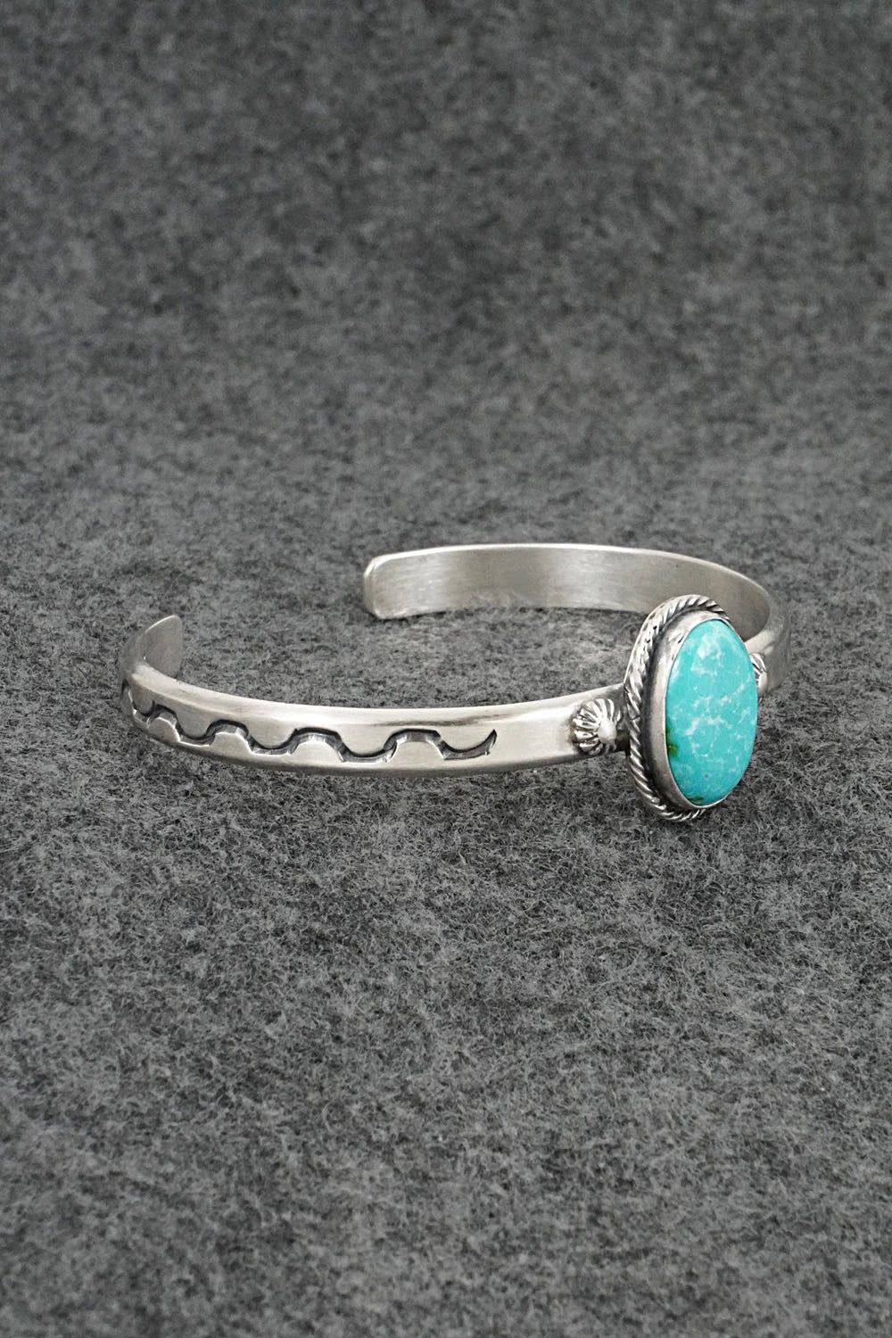 Turquoise & Sterling Silver Bracelet - Samuel Yellowhair
