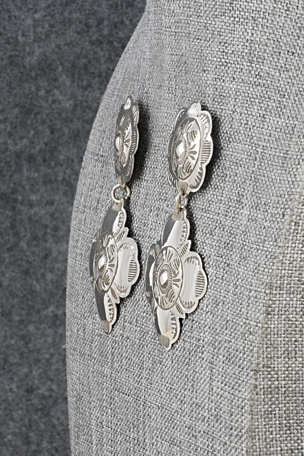 Sterling Silver Earrings - Bertha Begay